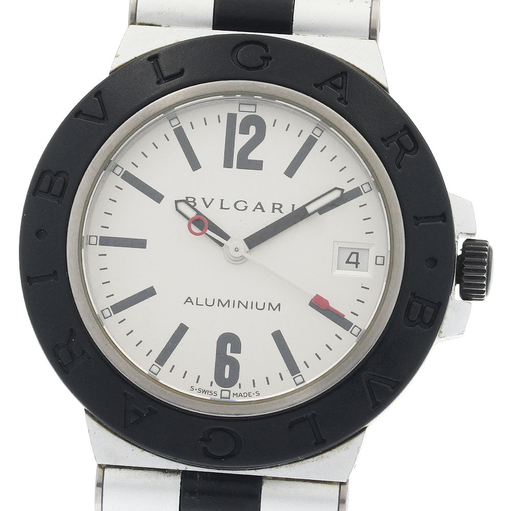 BVLGARI aluminum AL38TA Date Silver Dial Automatic Men's Watch_943575