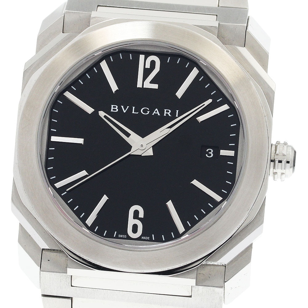 BVLGARI Octo Solo Tempo BGO38S Date black Dial Automatic Men's Watch_943580