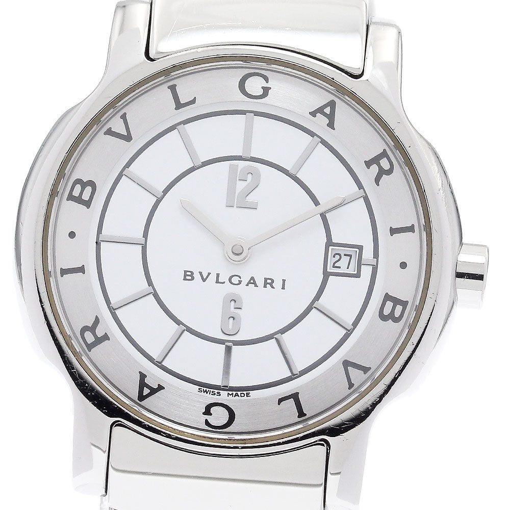BVLGARI Solo tempo ST29S Date White Dial Quartz Ladies Watch_943597