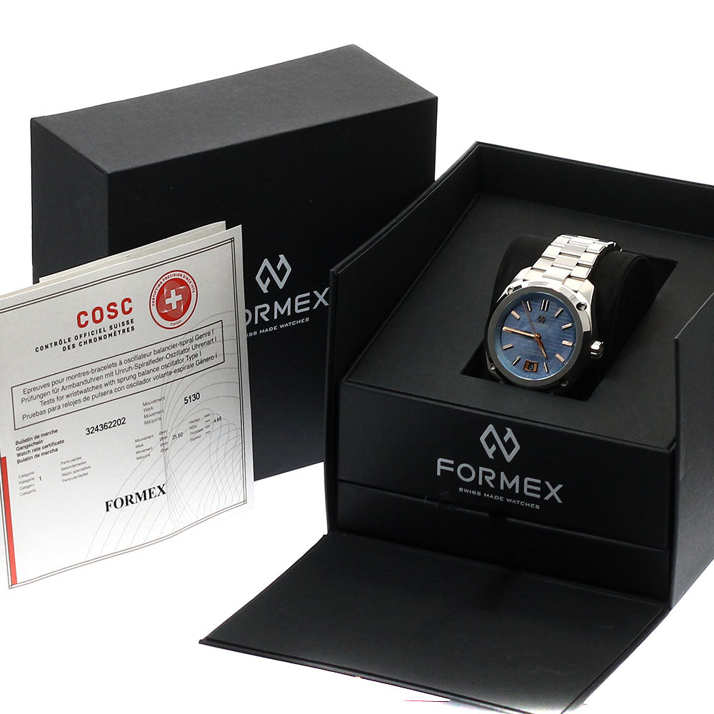 FORMEX Essence 39 Mother of Sky 0333.1.6603 Date Blue shell Dial Automatic Men's Watch_943606