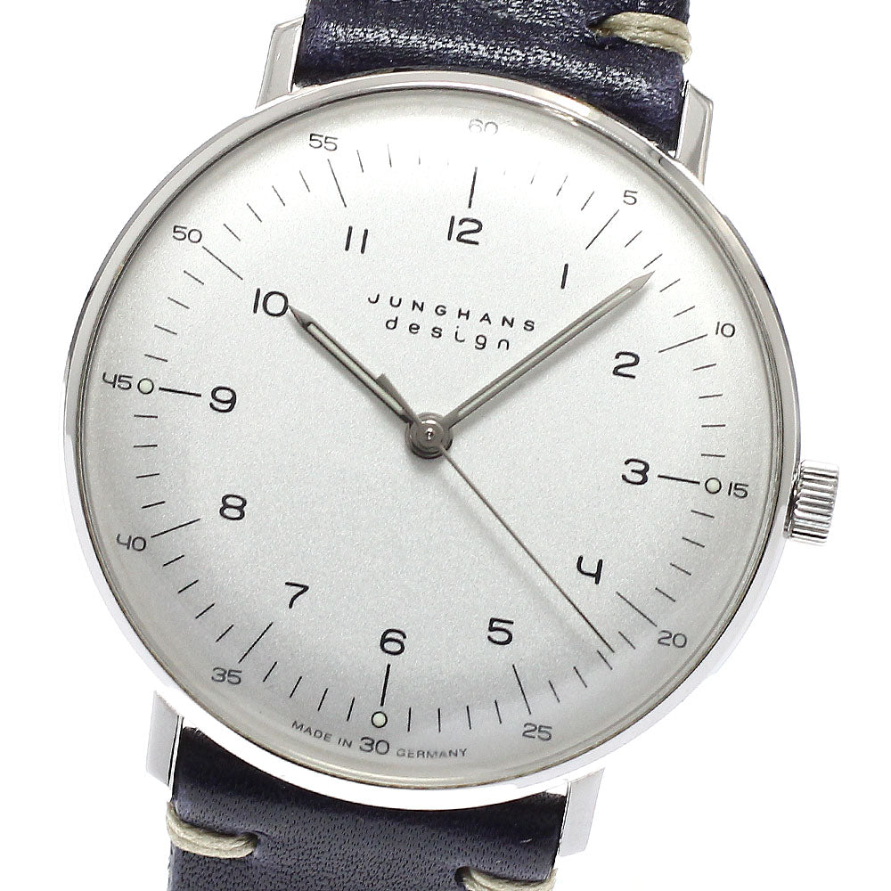 JUNGHANS Max bill 027/3701.04 Silver Dial Hand Winding Men's Watch_943609