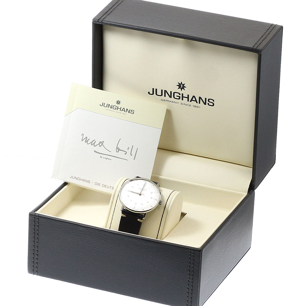 JUNGHANS Max bill 027/3701.04 Silver Dial Hand Winding Men's Watch_943609