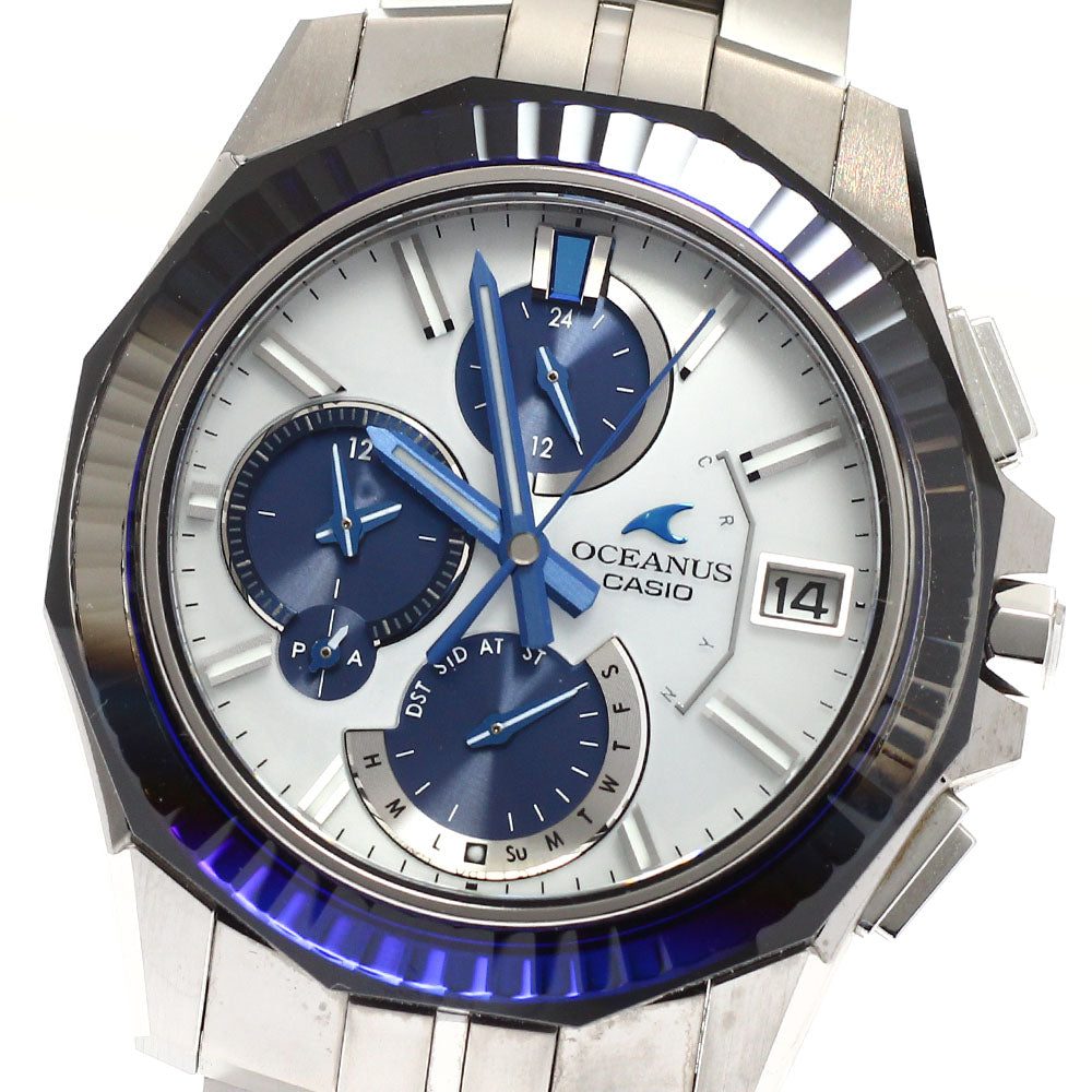 CASIO OCEANUS OCW-S6000PB-7AJR Day date Solar Powered Radio Men's Watch_943610