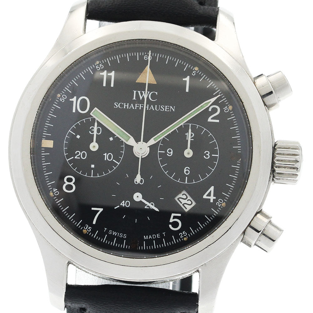 IWC SCHAFFHAUSEN Freeger IW374101 Chronograph black Dial Quartz Men's_943621