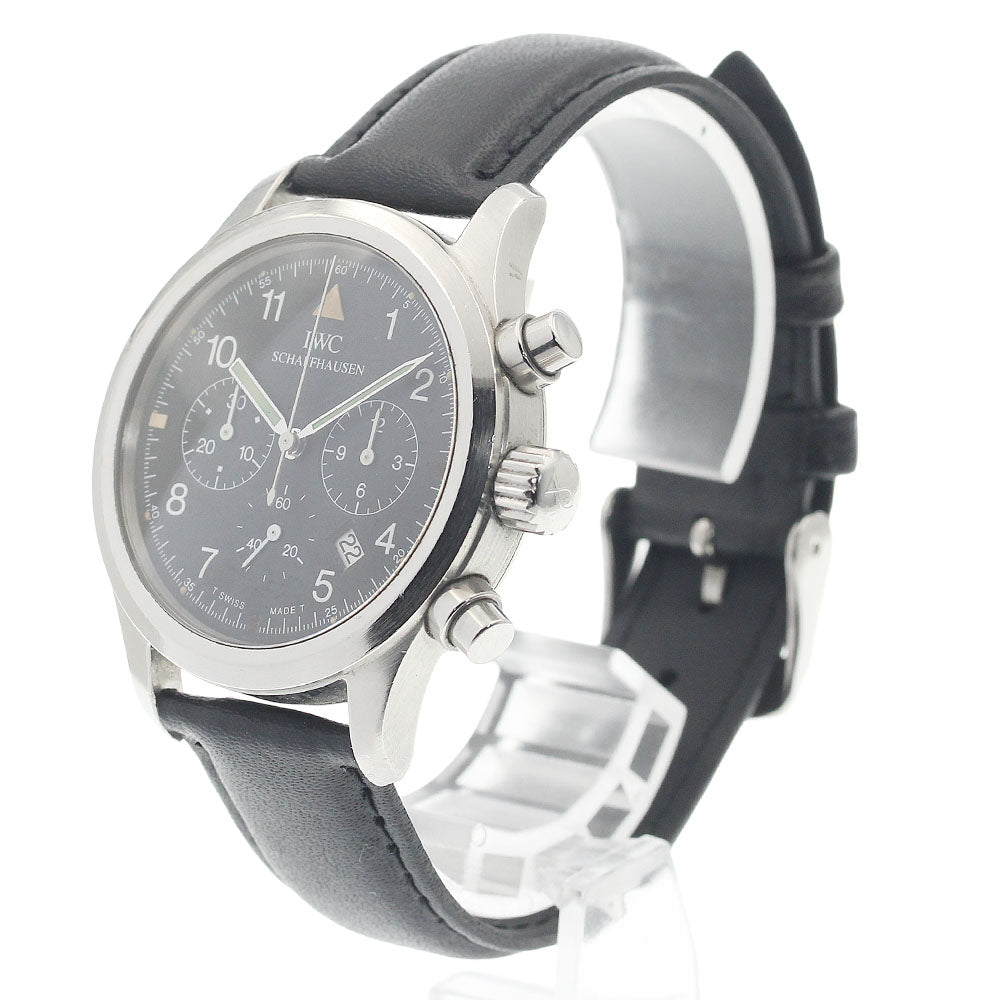 IWC SCHAFFHAUSEN Freeger IW374101 Chronograph black Dial Quartz Men's_943621