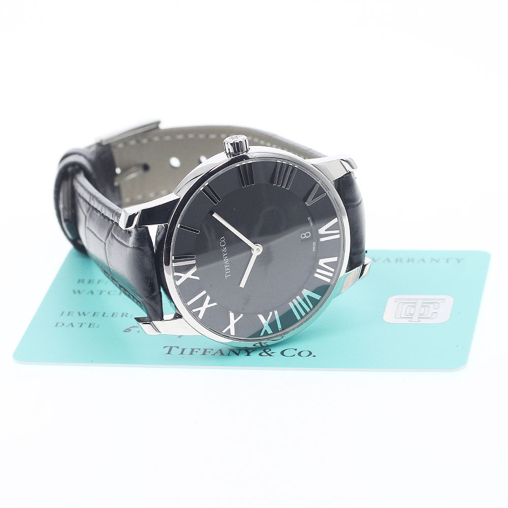 TIFFANY&Co. Atlas Dome 34875944 Date black Dial Quartz Men's Watch_943622