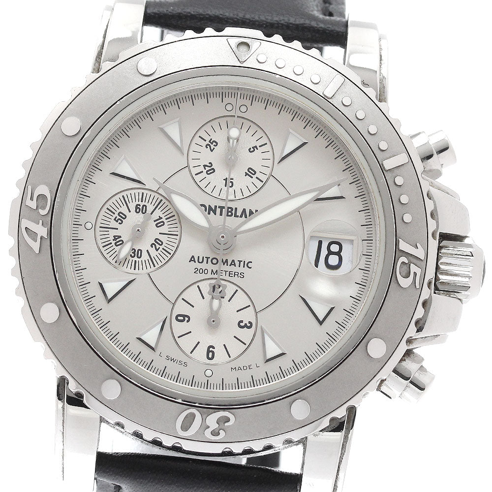 MONTBLANC Meisterstic 7034 Chronograph Silver Dial Automatic Men's Watch_943631