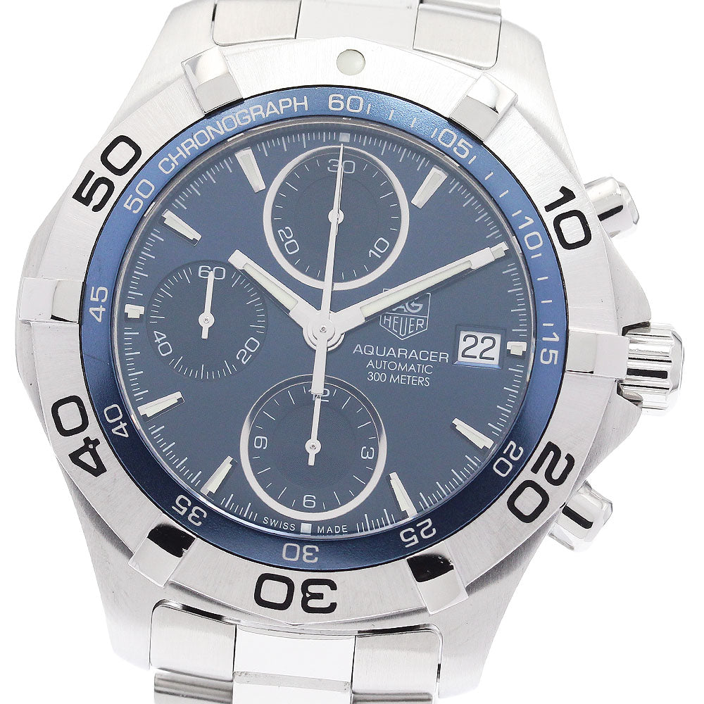 TAG HEUER Aqua racer CAF2112 Chronograph Date Navy Dial Automatic Men's_943634