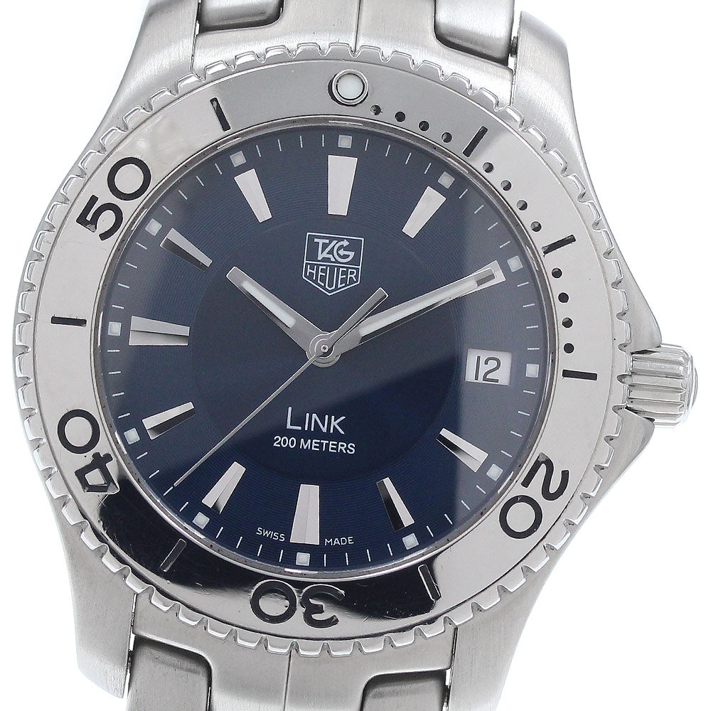 TAG HEUER Link WJ1112.BA0570 Date Navy Dial Quartz Men's Watch_943639