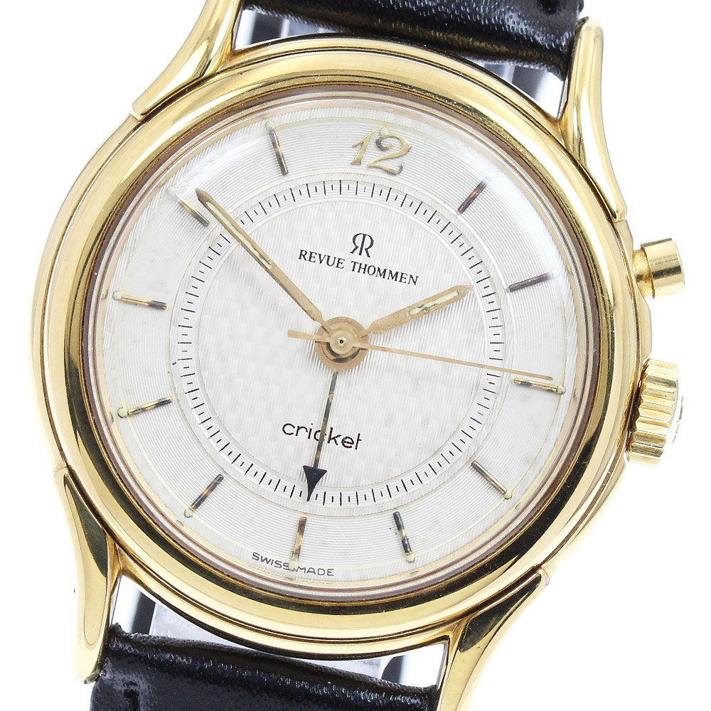 REVUE THOMMEN cricket 8022001 alarm Silver Dial Hand Winding Men's Watch_943677