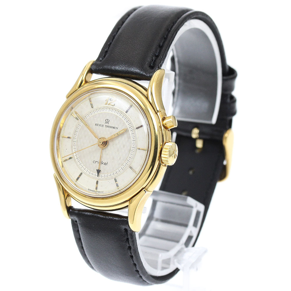 REVUE THOMMEN cricket 8022001 alarm Silver Dial Hand Winding Men's Watch_943677