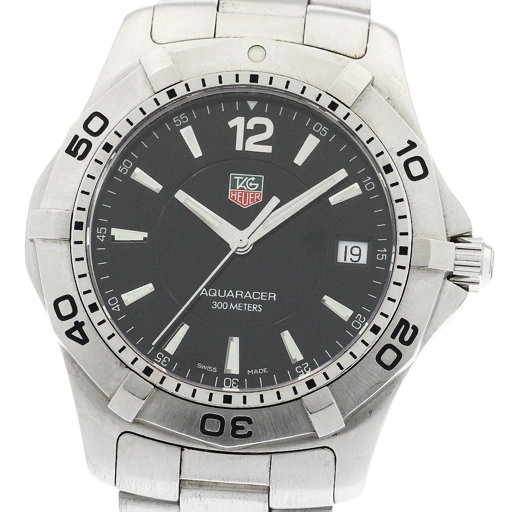 TAG HEUER Aqua racer WAF1110.BA0800 Date black Dial Quartz Men's Watch_943686