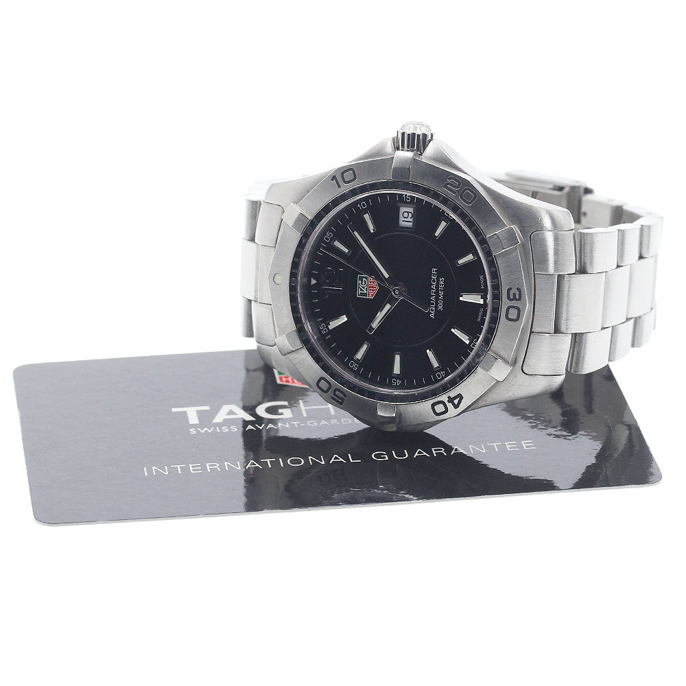 TAG HEUER Aqua racer WAF1110.BA0800 Date black Dial Quartz Men's Watch_943686