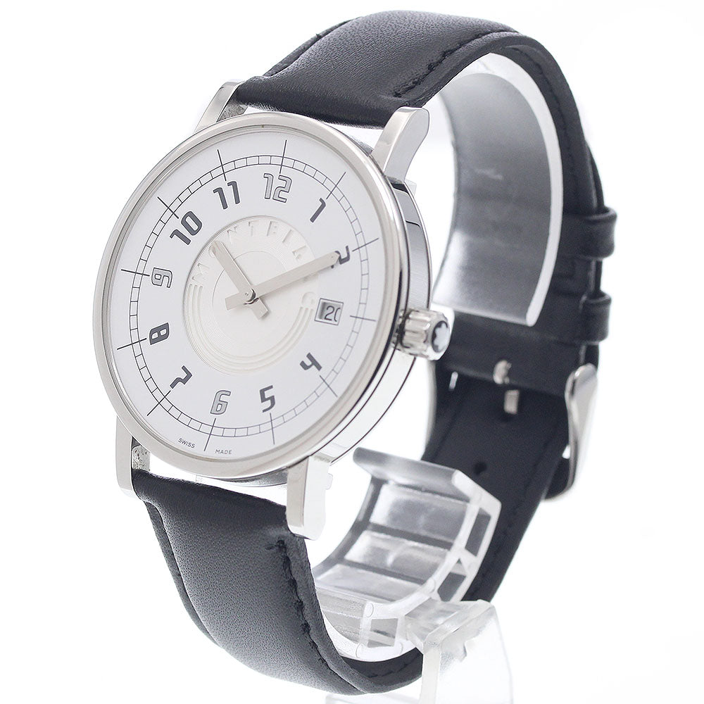 MONTBLANC Samet 7045 Date White / Silver Dial Quartz Men's Watch_943691
