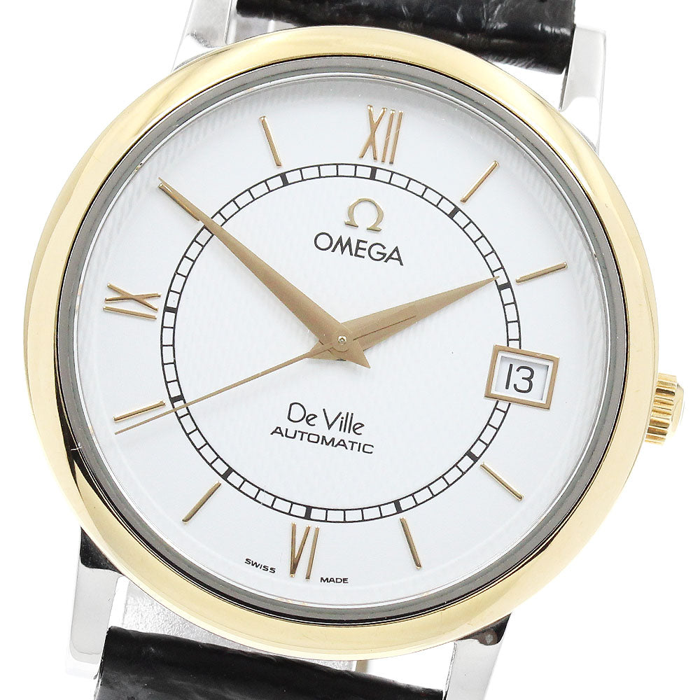 OMEGA De Ville 7704.21.01 Date YG bezel white Dial Automatic Men's Watch_943709