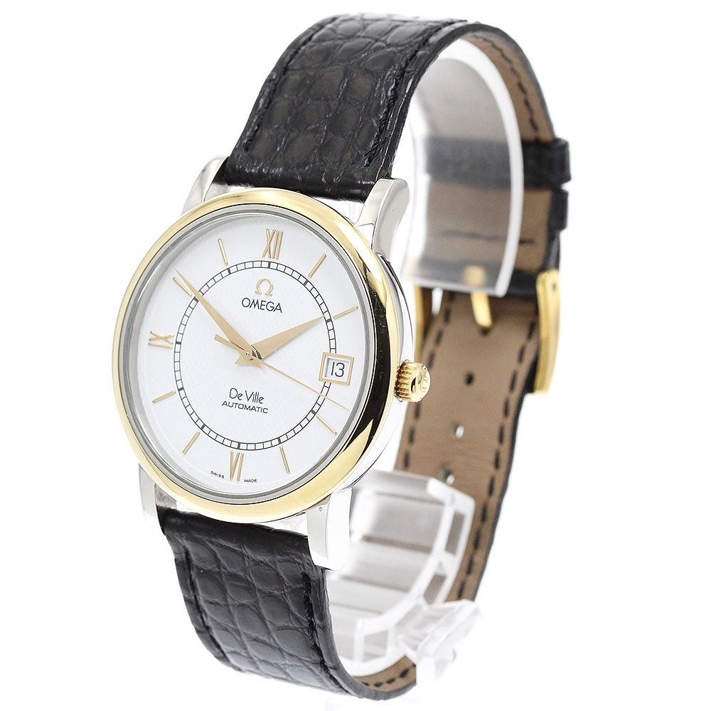 OMEGA De Ville 7704.21.01 Date YG bezel white Dial Automatic Men's Watch_943709