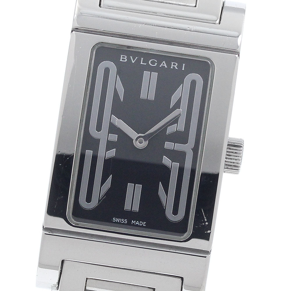 BVLGARI Rettangolo RT39S Black Dial Quartz Ladies Watch_943721