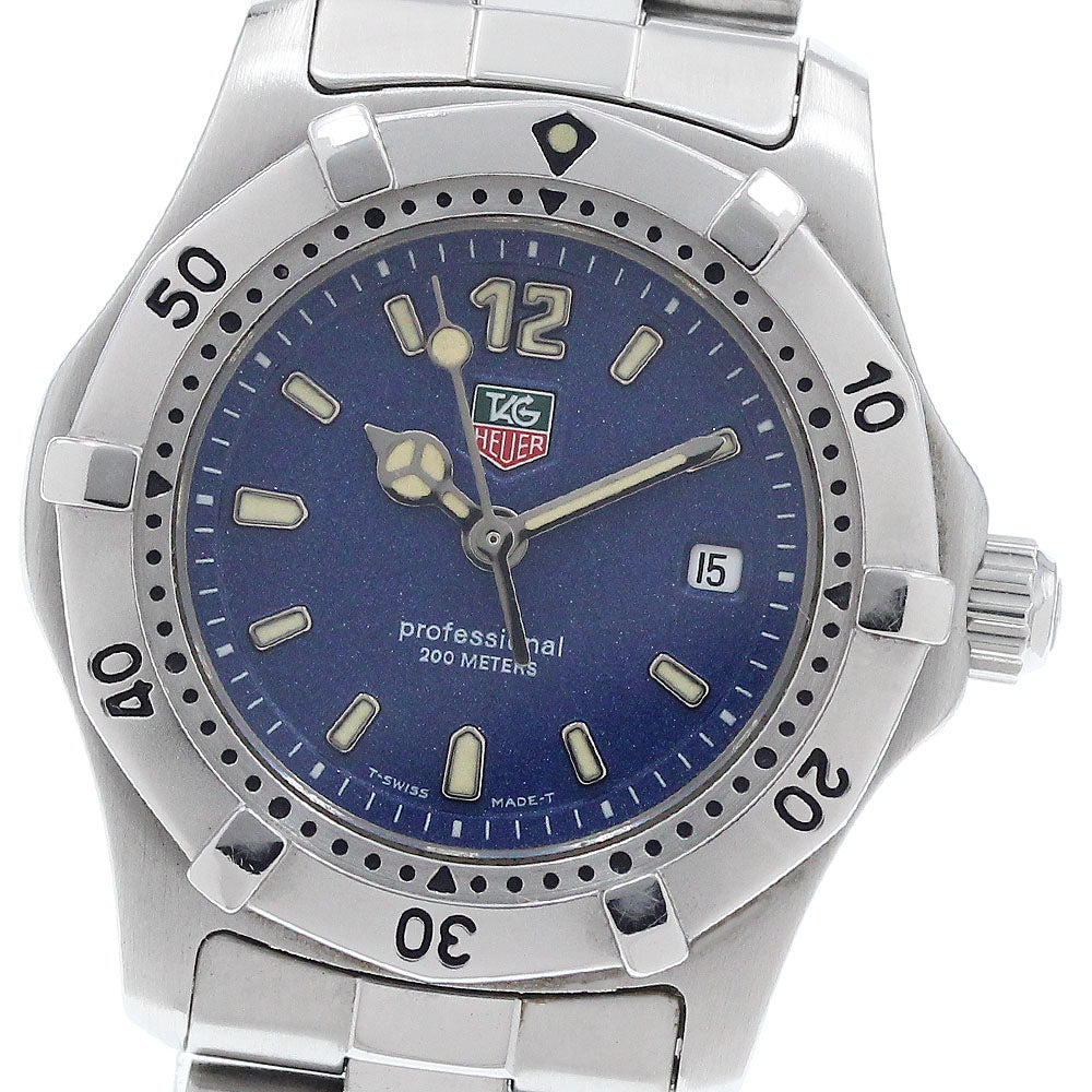 TAG HEUER Professional 200m WK1313 Date Blue Dial Quartz Ladies Watch_943729