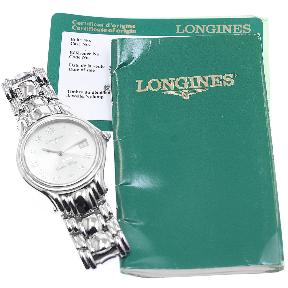 LONGINES Golden wing L3.606.4 Date Silver Dial Quartz Men's Watch_943789