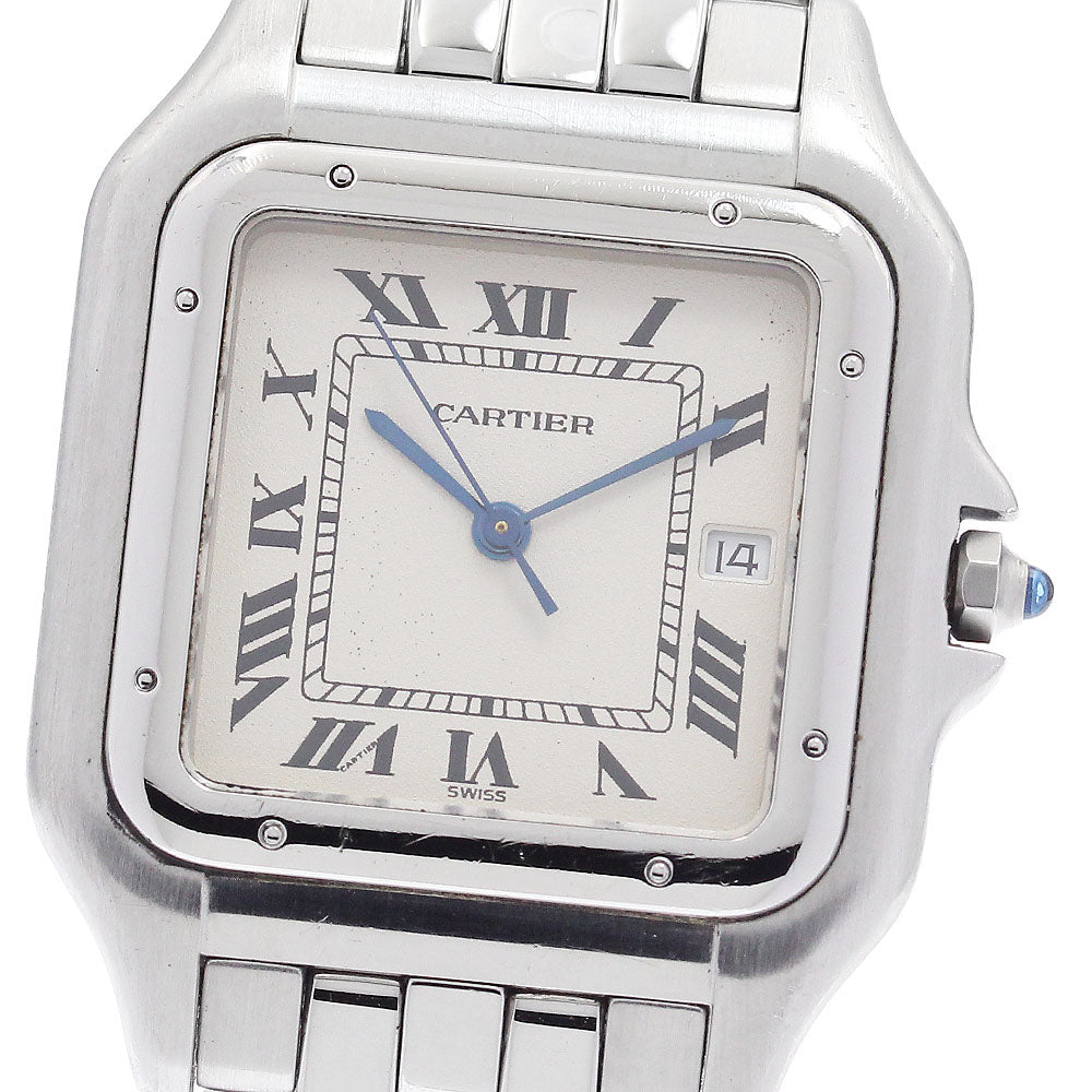 CARTIER PANTHERE LM W25032P5 Date beige Dial Quartz Men's Watch_943830