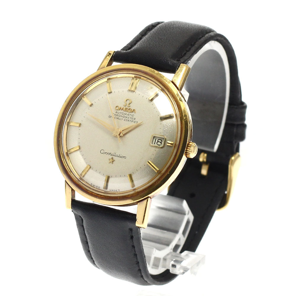 OMEGA Constellation 1685004 K18YG pie pan dial Date Cal.564 AT Mens Watch_943852