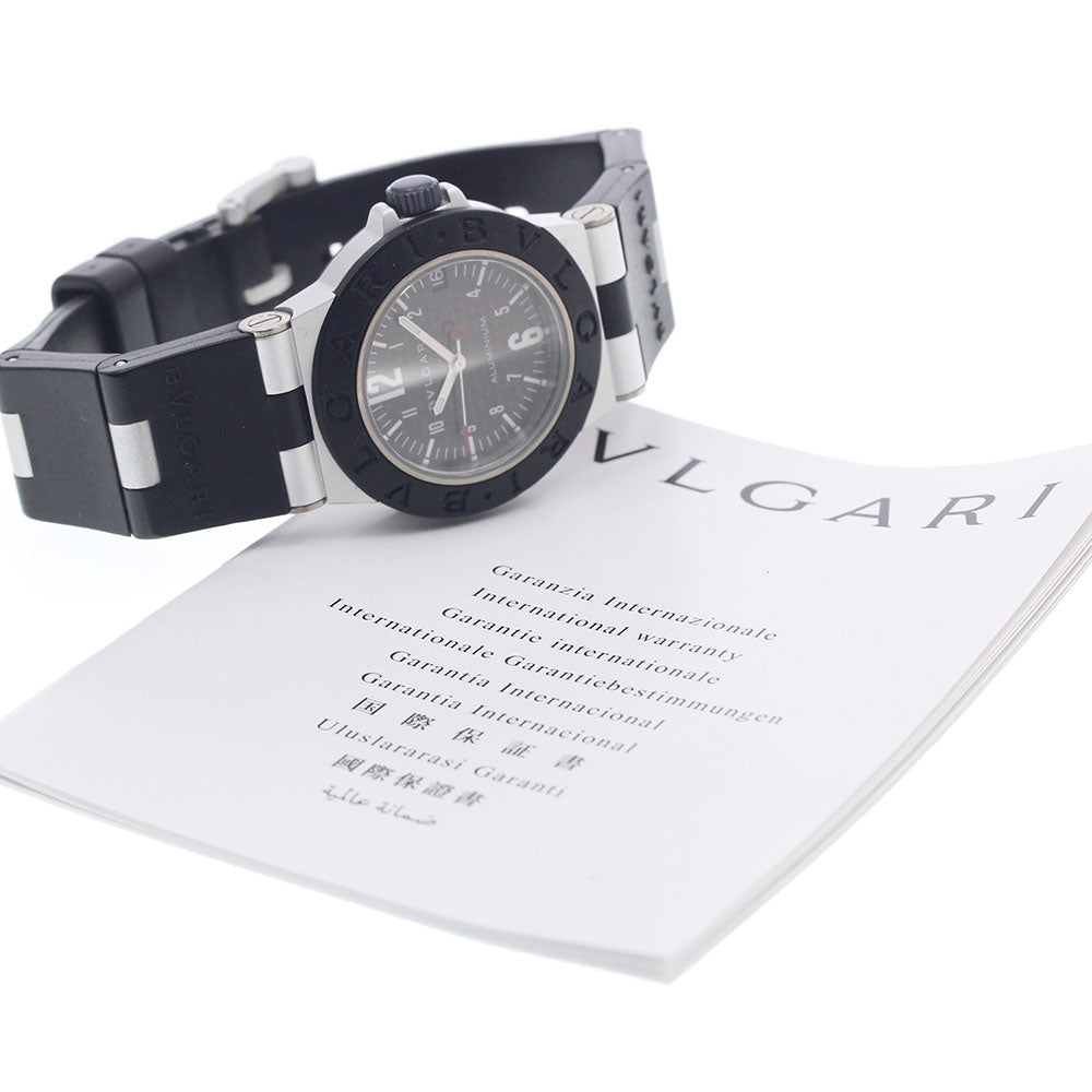 BVLGARI aluminum AL32TA Date black Dial Quartz Boy's Watch_943881
