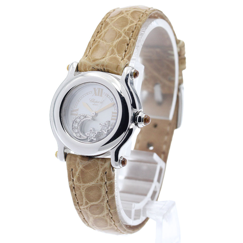 Chopard Happy sports 27/8245-30 Moonstar Diamond White shell Dial Quartz Ladies Watch_943919