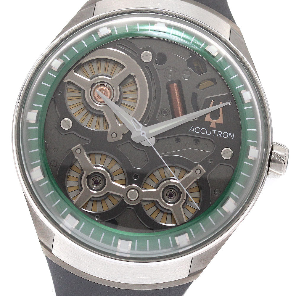 BULOVA Accutron DNA 2ES8A001 black Dial tuning fork Men's Watch_943920