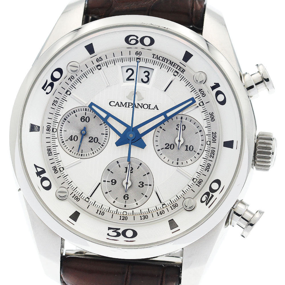 CITIZEN Campanola Mechanical NZ1001-09A/Y150-T022103 Chronograph Date Silver Dial Automatic Men's Watch_943930