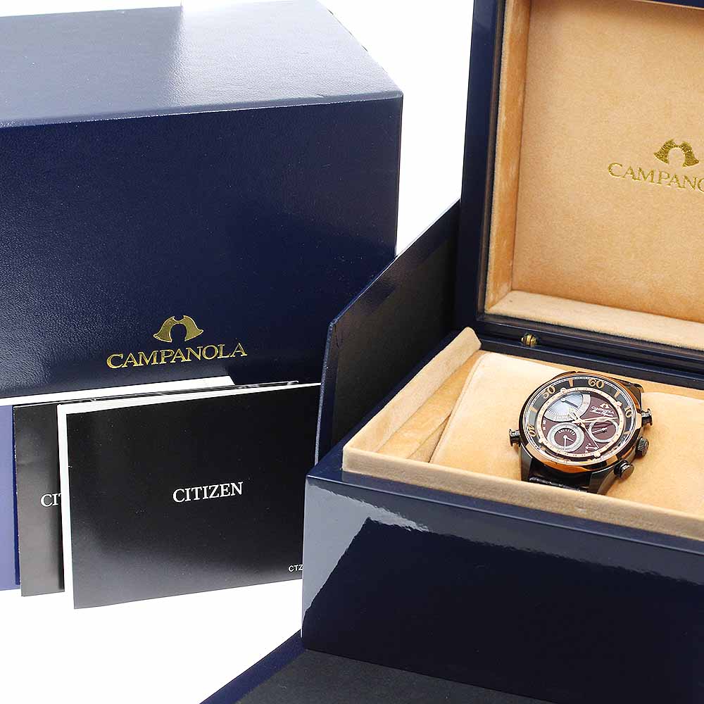 CITIZEN Campanola Deep Red Premium Doors Limited Edition AH7065-09Y/6762-T026575 Perpetual calendar minute repeater Bordeaux Dial Quartz Men's Watch_943931