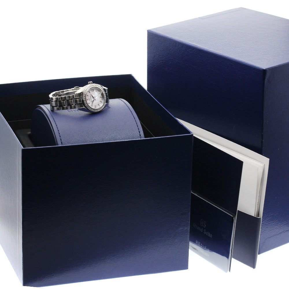 SEIKO Grand Seiko Heritage Collection STGF383/4J52-0AD0 diamond bezel index diamond Pink shell Dial Quartz Ladies Watch_943935