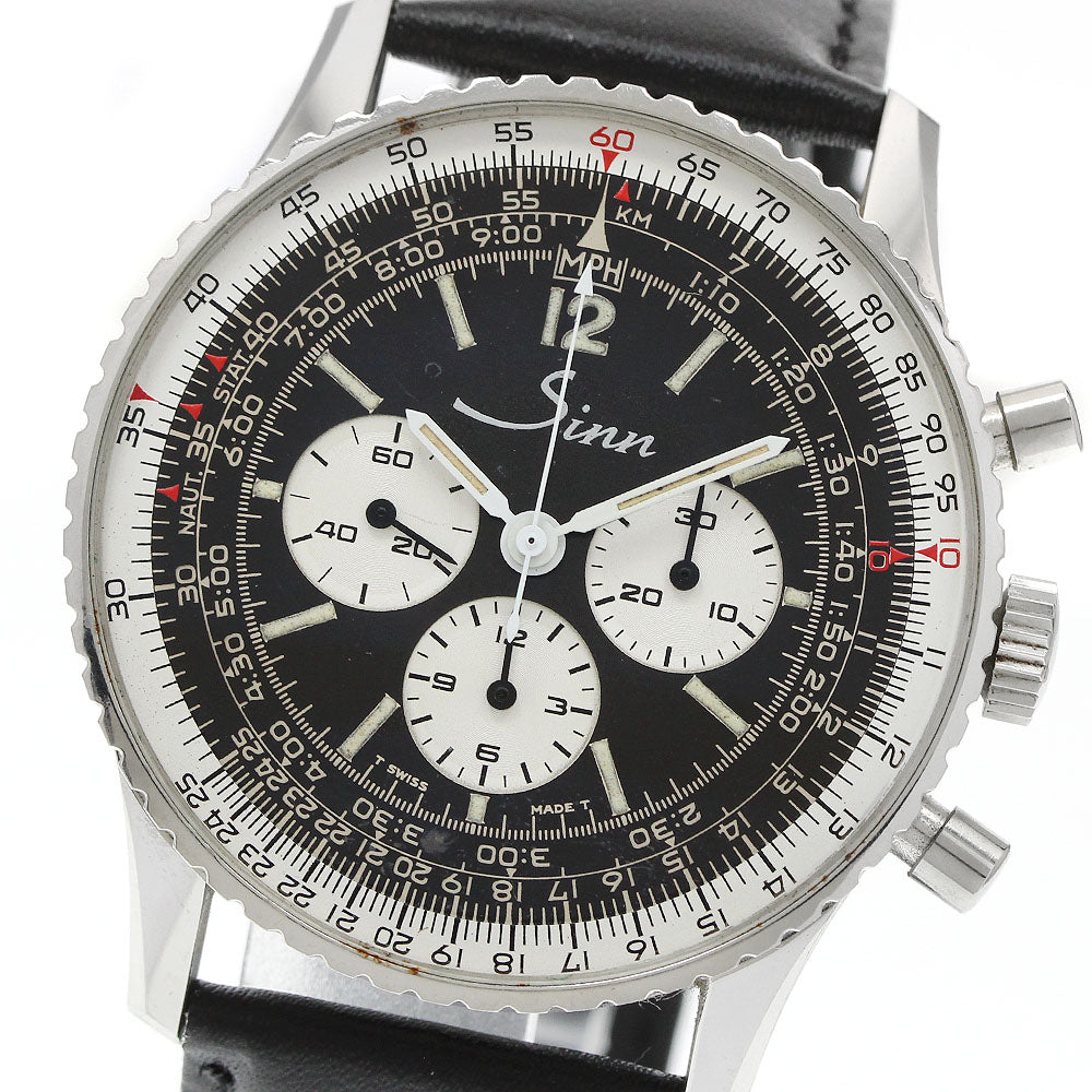Sinn navigation Chronograph Black / Silver Dial Automatic Men's Watch_943946