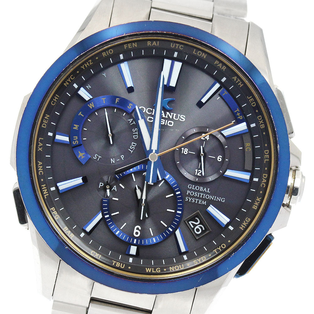 CASIO Oceanus OCW-G1100TG-1AJF GPS black Dial Solar Powered Radio Men's _943953