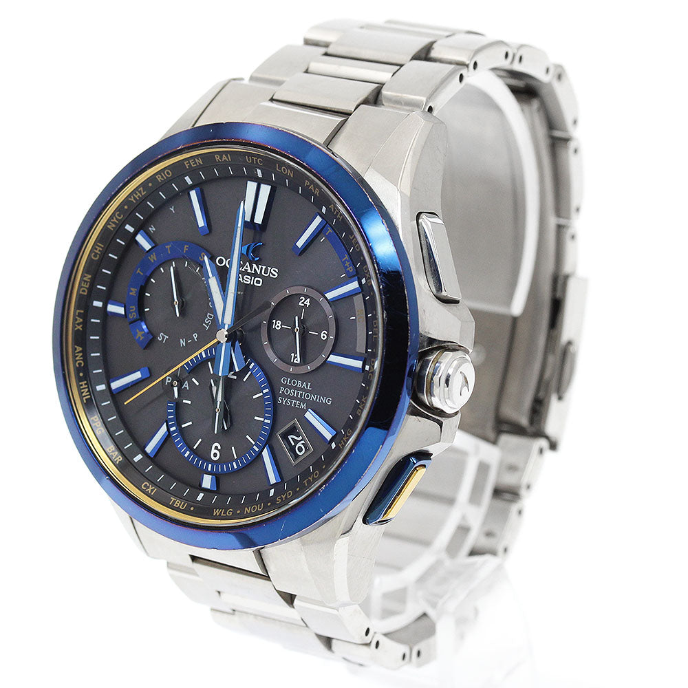 CASIO Oceanus OCW-G1100TG-1AJF GPS black Dial Solar Powered Radio Men's _943953