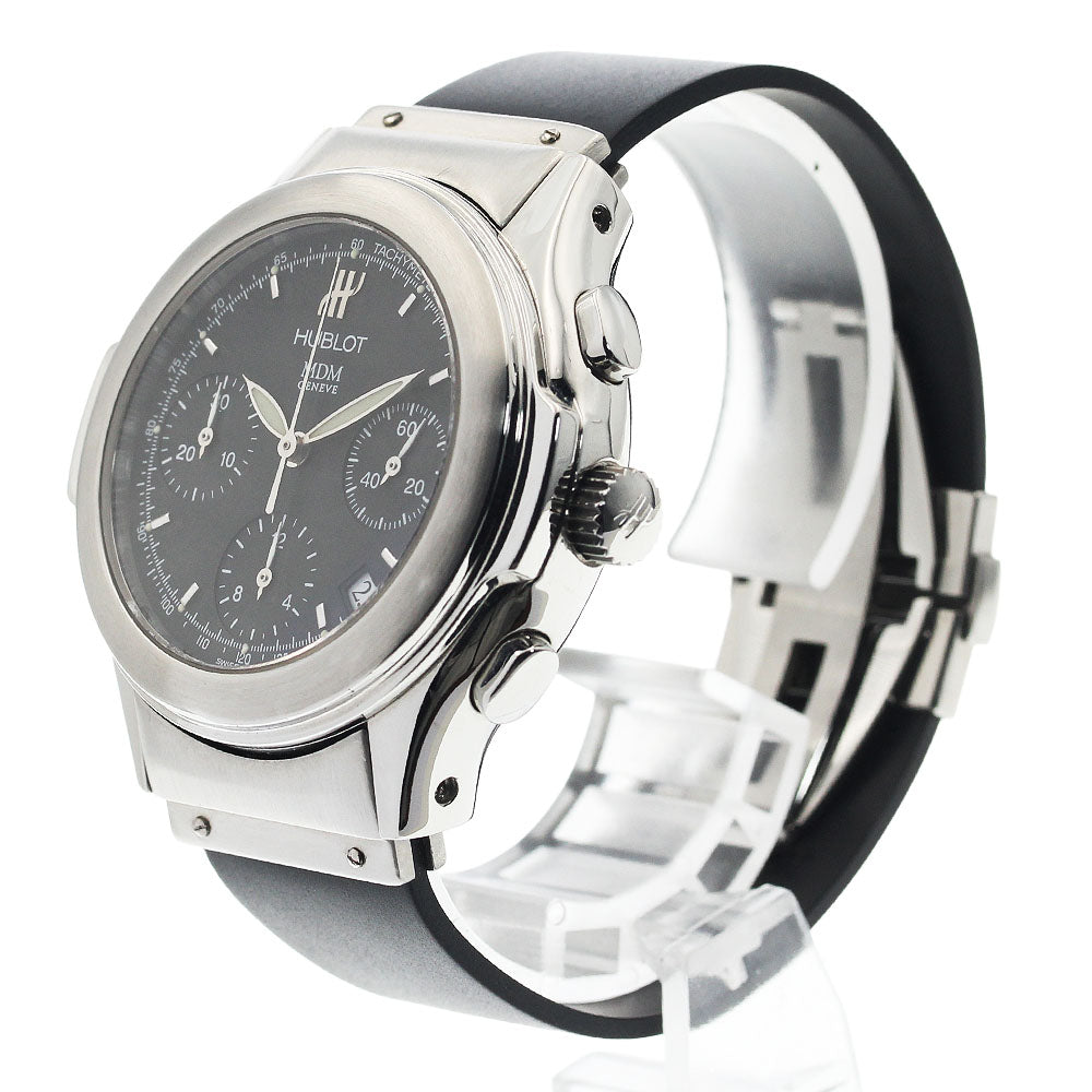 HUBLOT MDM elegant 1810.1 Chronograph Date black Dial Automatic Men's_943957