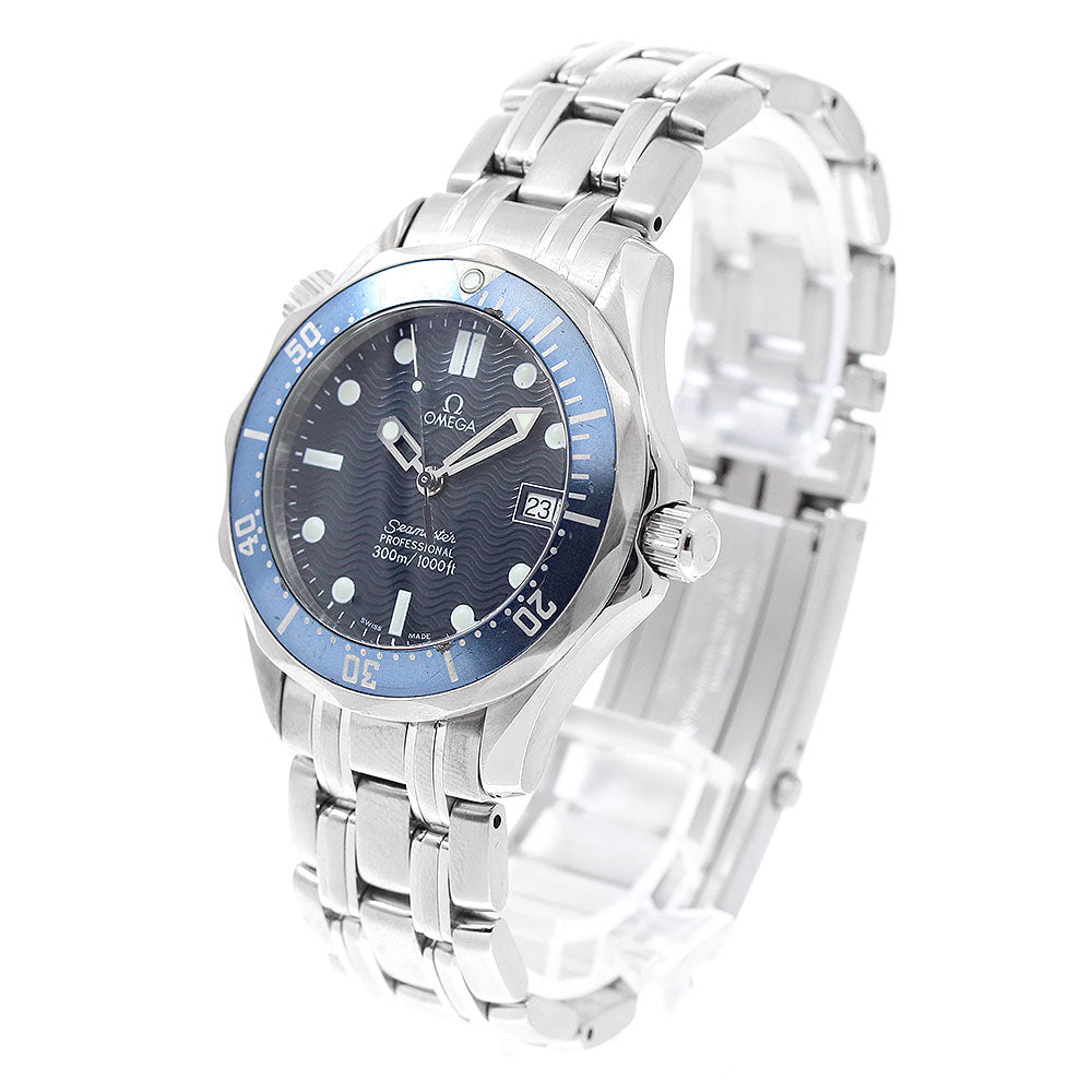 OMEGA Seamaster300 2561.80 Date Navy Dial Quartz Boy's Watch_943963