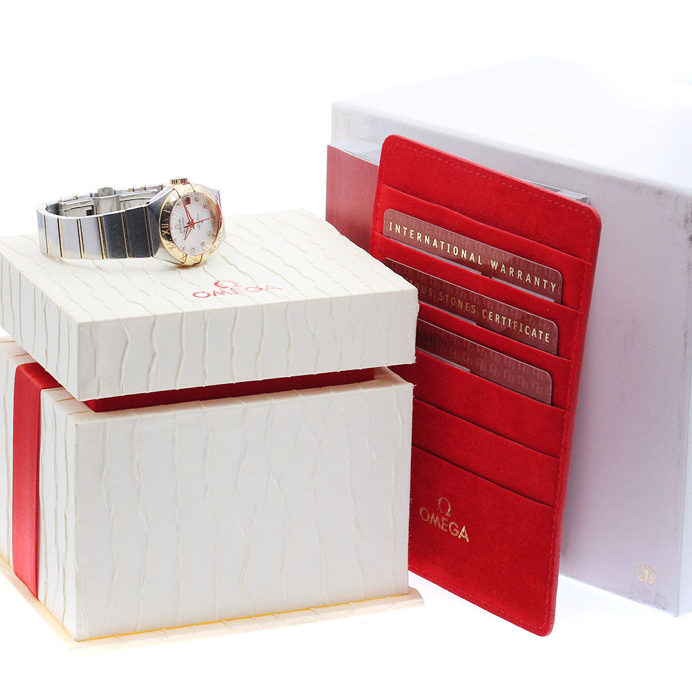 OMEGA Constellation 123.20.27.20.55.001 11P diamond White shell Dial Automatic Ladies Watch_944012