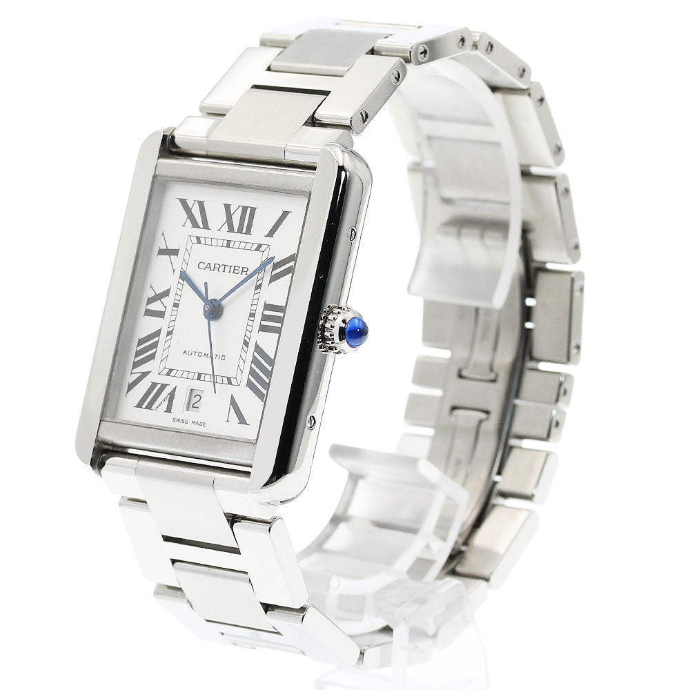 CARTIER Tank solo XL W5200028 Date Silver Dial Automatic Men's Watch_944015