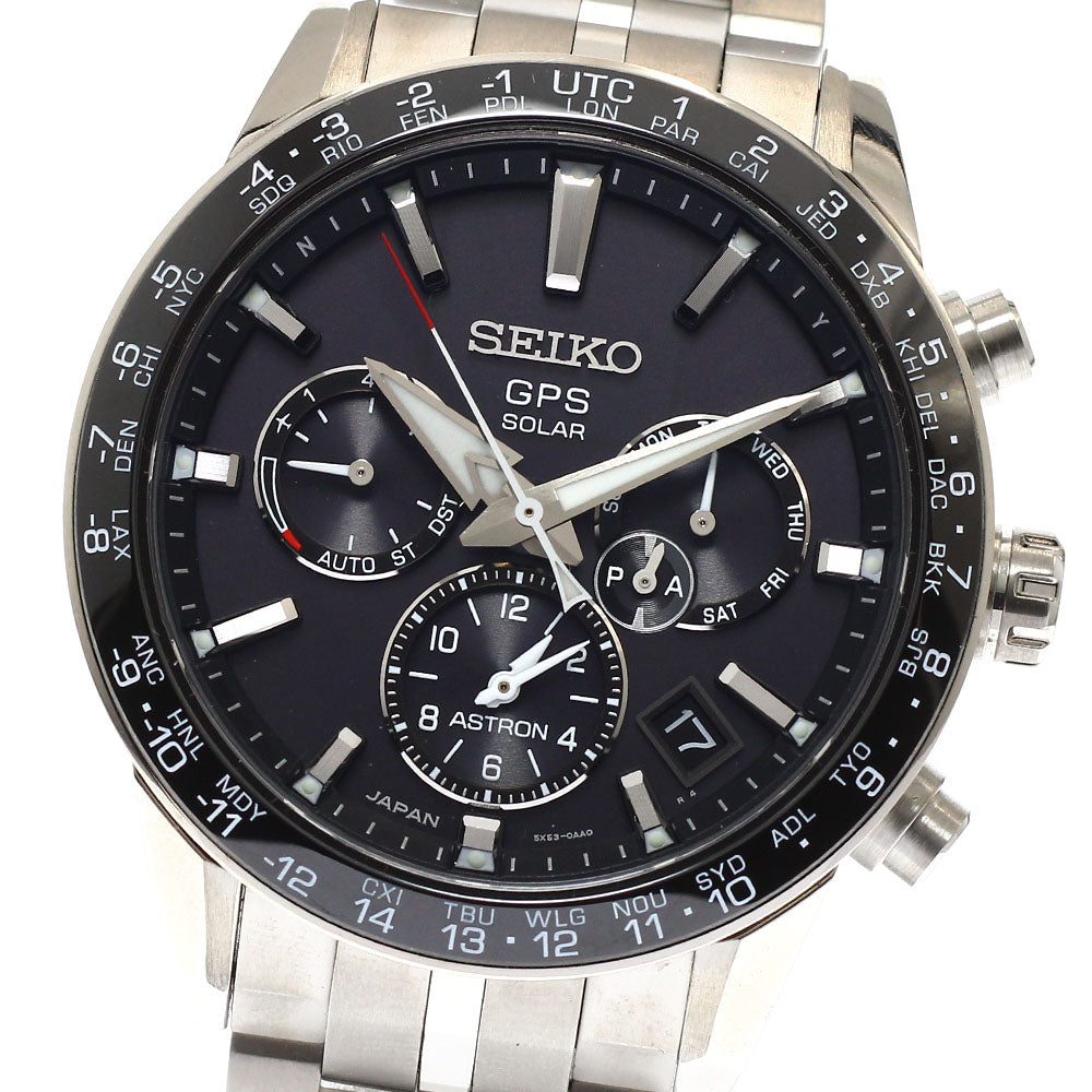 SEIKO Astron SBXC003/5X53-0AB0 GPS Solar Powered Radio Men's Watch_944042