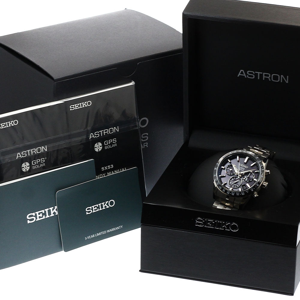 SEIKO Astron SBXC003/5X53-0AB0 GPS Solar Powered Radio Men's Watch_944042