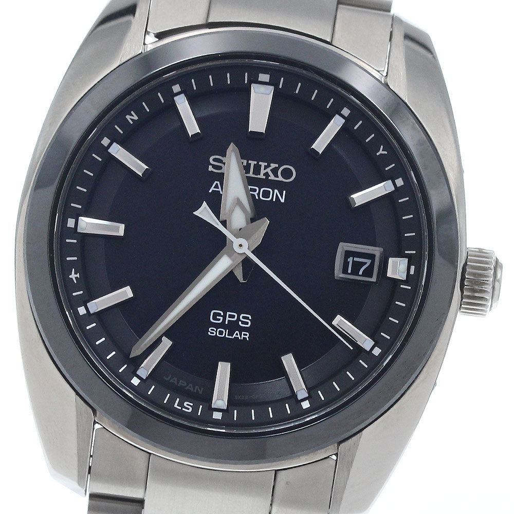 SEIKO Astron SBXD005/3X22-0AC0 Date GPS Solar Powered Radio Men's Watch_944045