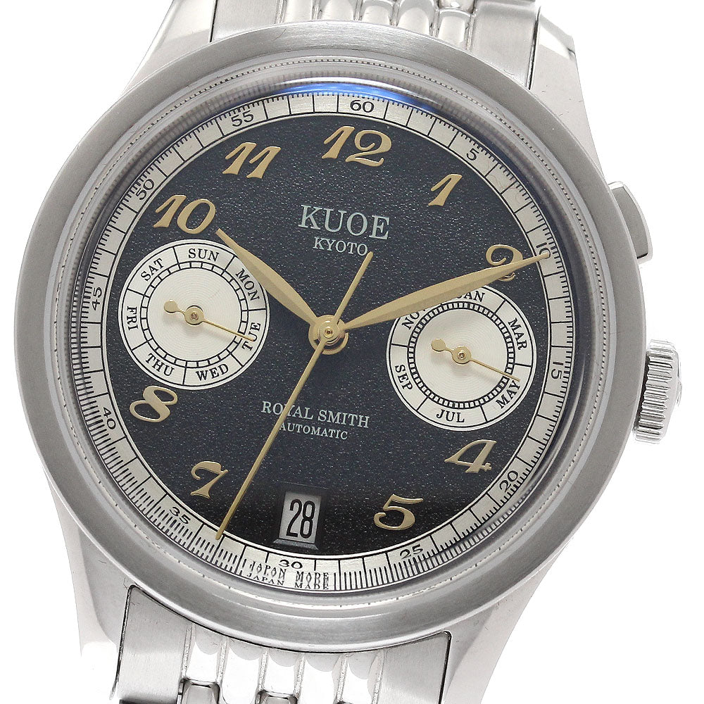 KUOE Royal Smith 90-010 Triple calendar black Dial Automatic Men's Watch_944052