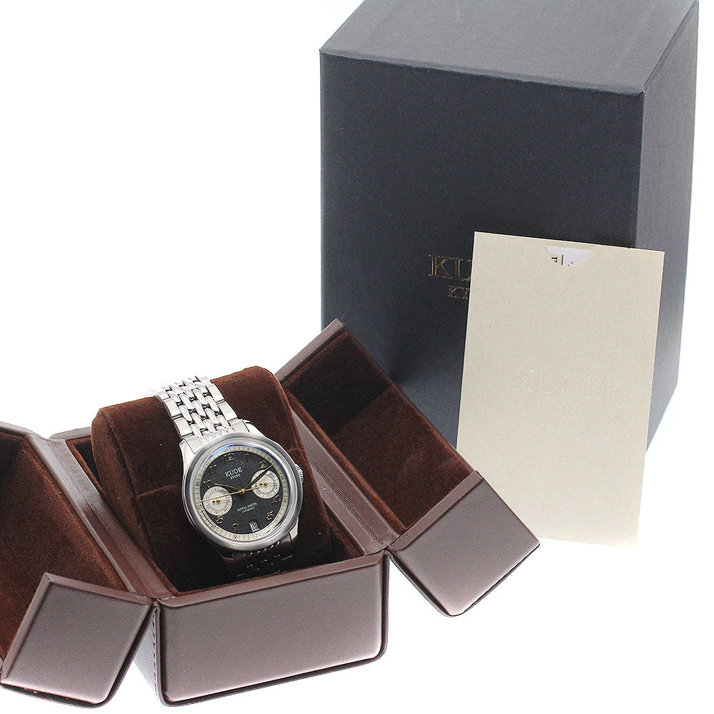KUOE Royal Smith 90-010 Triple calendar black Dial Automatic Men's Watch_944052