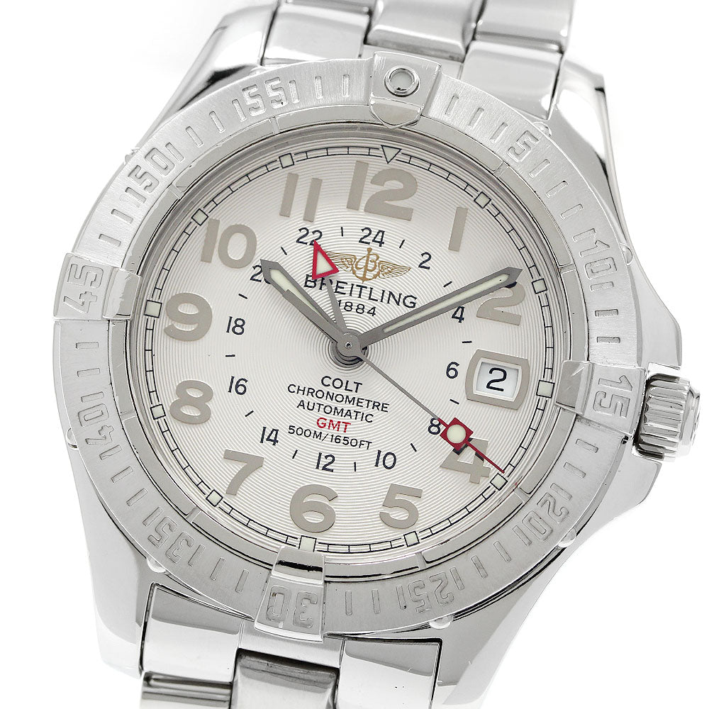 BREITLING Colt A32350 GMT Silver Dial Automatic Men's Watch_944053