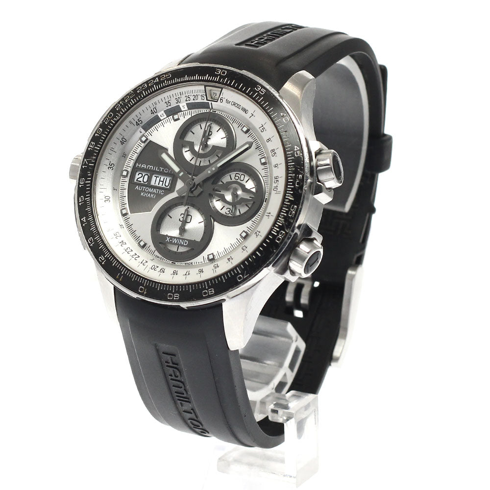 HAMILTON Khaki X Wind H777260 Day-Date 1999 Limited Silver Dial Automatic Men's Watch_944059