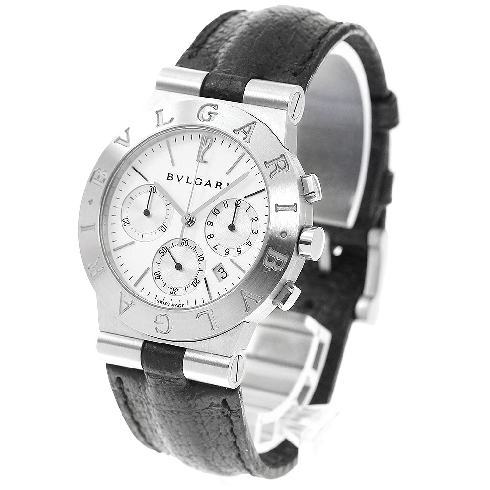 BVLGARI Diagono Sports CH35S Chronograph White / Silver Dial Quartz Men's_944061