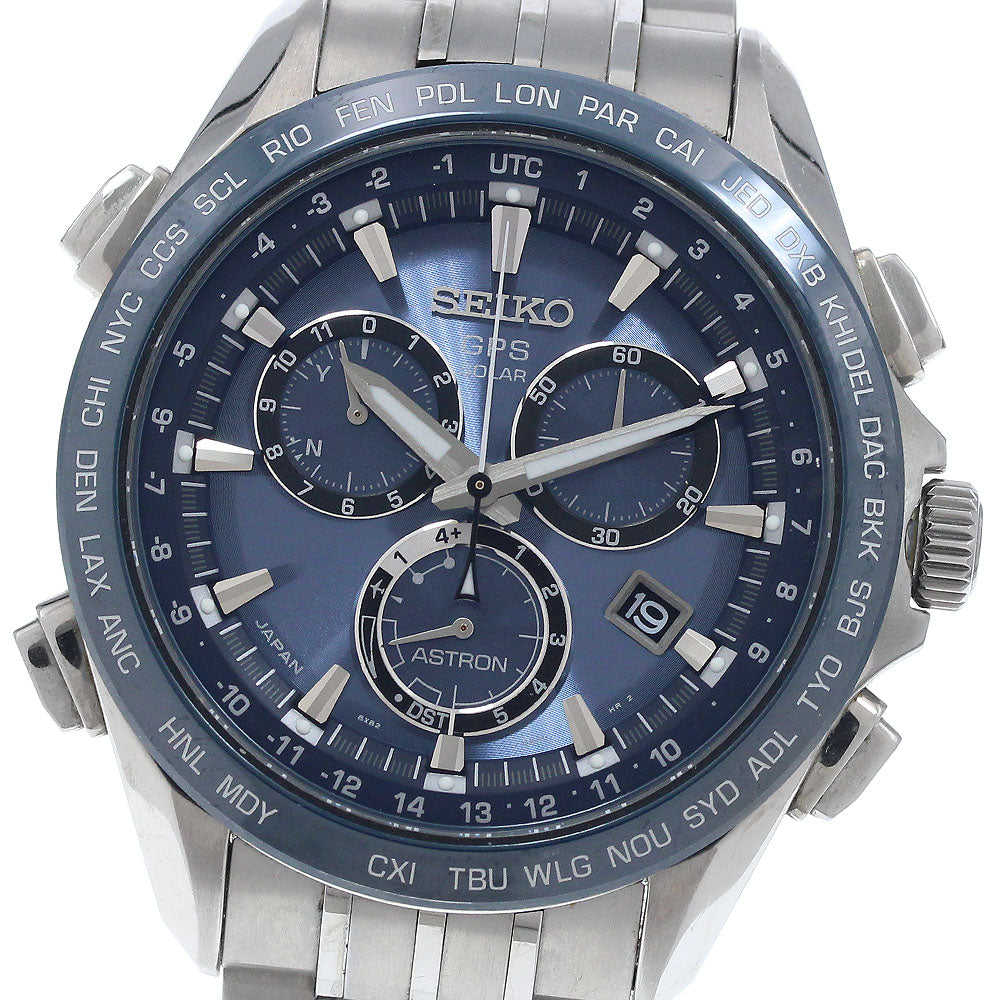 SEIKO Astron SBXB005/8X82-0AB0 GPS Solar Powered Radio Men's Watch_944070