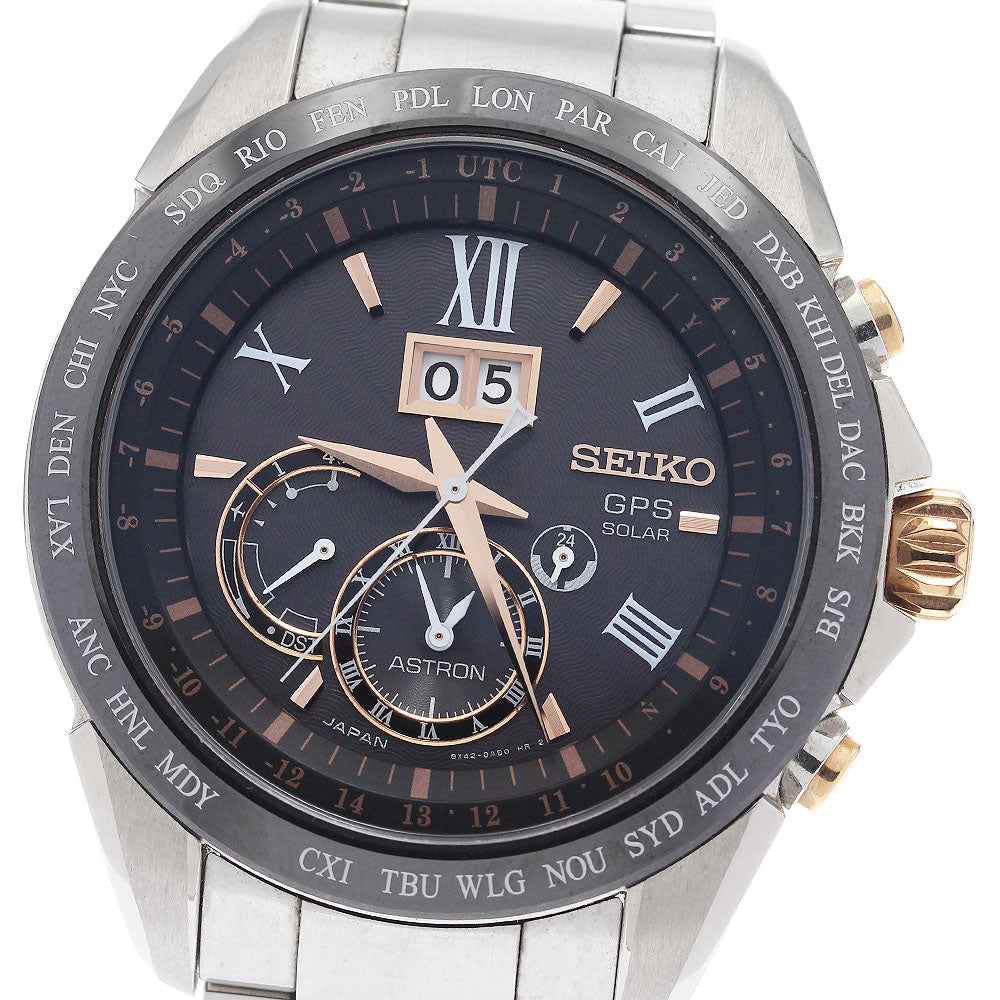 SEIKO Astron SBXB151/8X42-0AE0-3 8X Series Solar Powered Radio Men's_944072