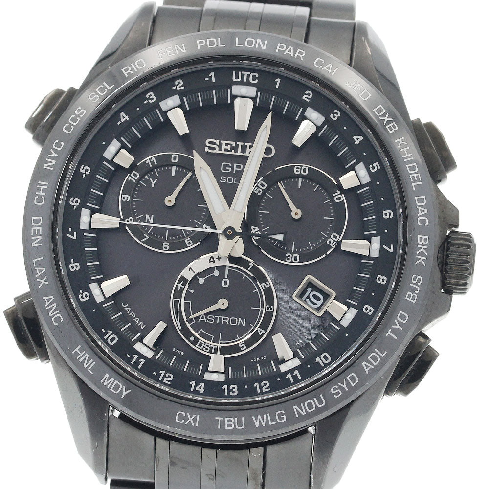 SEIKO Astron SBXB009/8X82-0AB0 Chronograph GPS Solar Powered Radio Men's_944077