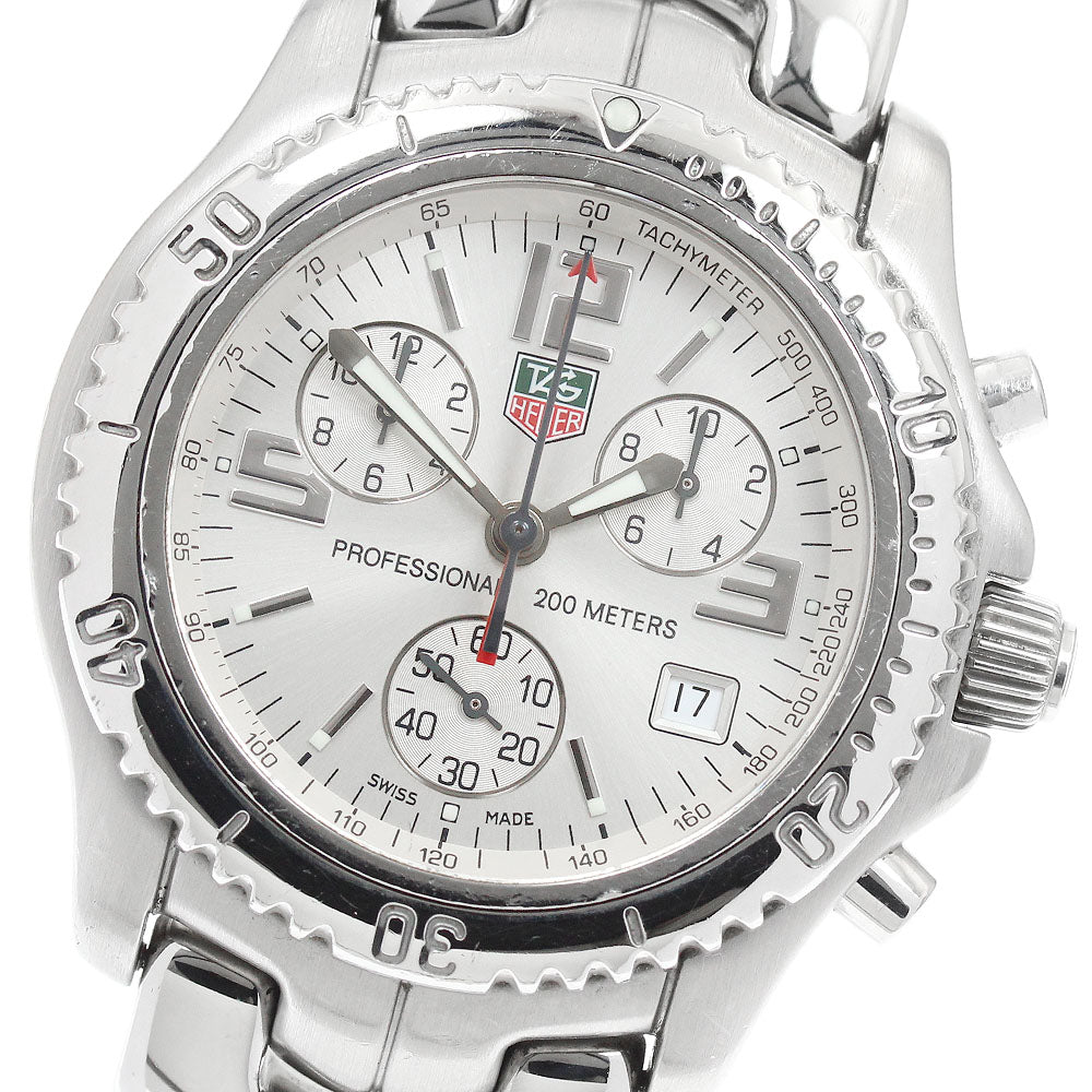 TAG HEUER Link CT1112 Chronograph Silver Dial Quartz Men's Watch_944080